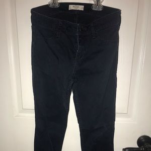 Abercrombie dark navy skinny jeans